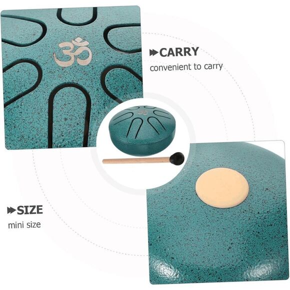 Mini Steel Tongue Rain Drum for Meditation Yoga Musical Education 3 Inch 6 Notes - Picture 3 of 7